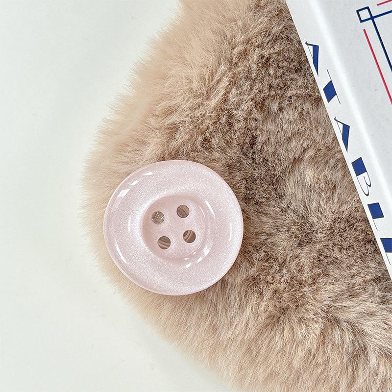 Small Fresh Girl Heart Button Mobile Phone Paste Desktop Airbag Bracket Simple Ring Lazy Grip