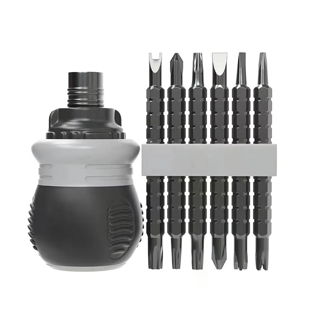 Telescopic Double-head Screwdriver Steel Batch Head Creative Hand Tool  Slotted Household Tool