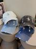 Street Retro Vintage Vintage Cowboy Hole Baseball Cap with Star Rhinestone Pattern Duckbill Cap, Highlighting Small Face