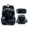 Call of Duty Round Front Bag Backpack Pen Bag shoulder Bag 3Pcs Set Print New Trendy Student Best School Companion