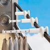 Thickened Portable Folding Hangers, Extendable Travel Clothes Drying Rack, Easy Install & Carry, Space Saving