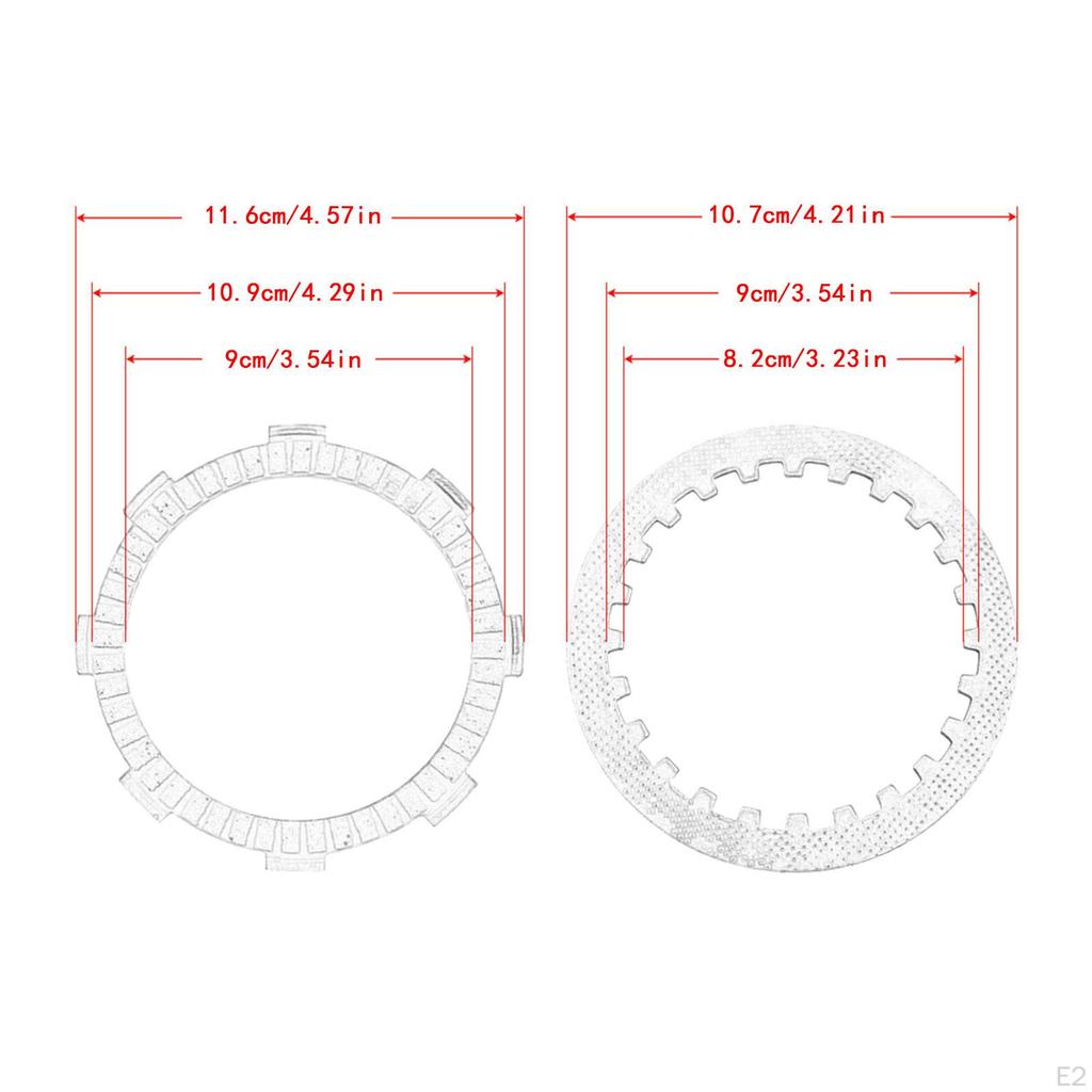 Motorfiets Frictie Koppeling Plaat Set Reparatie Onderdeel voor Honda Tlr250F CR80