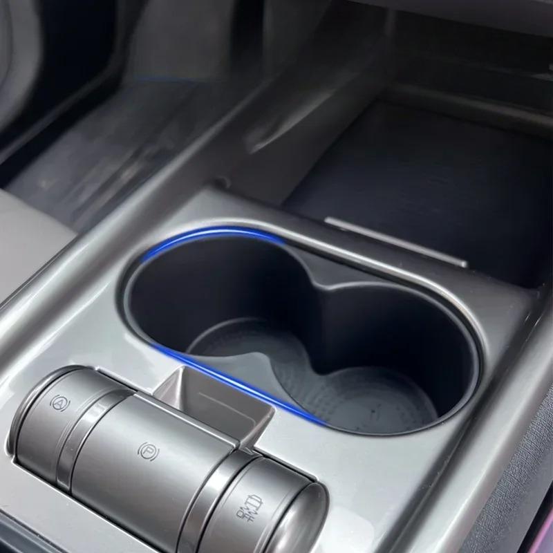 For Byd Dolphin - Center Console Cup Holder Insert Car Water Cup Phone Sunglasses Storage Box Tpe Non-Slip Organizer,