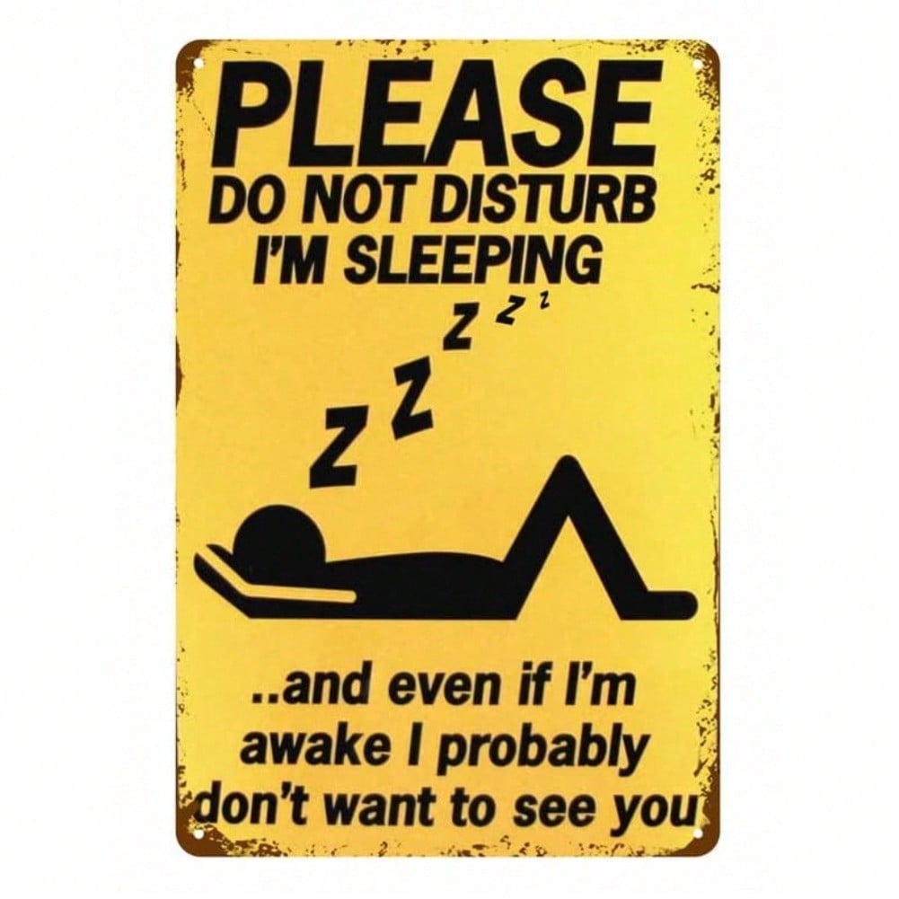 

Funny Metal Tin Sign Do Not Disturb Vintage Bathroom Wall Decor 30x20cm Unique Gift 20x30 разноцветный