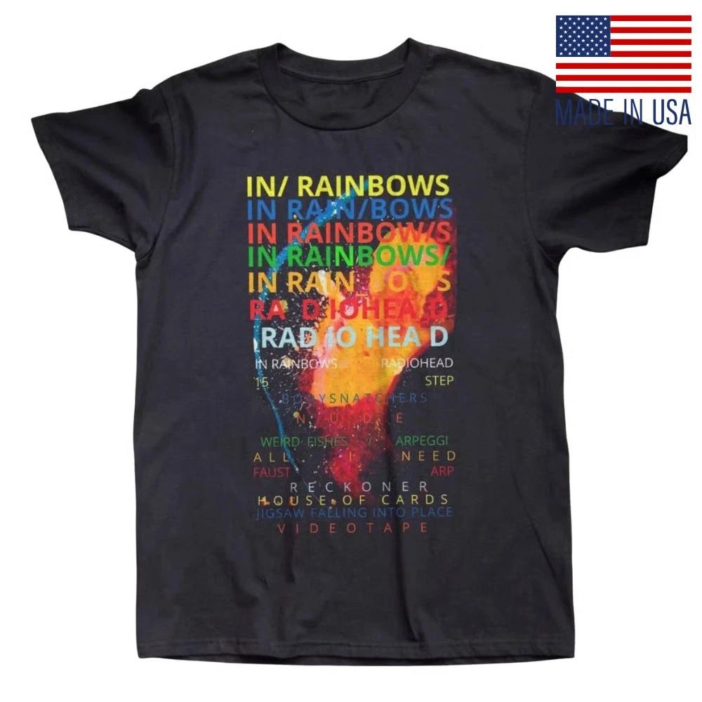 Radiohead In Rainbows Album Black Unisex T-shirt Reprint XS