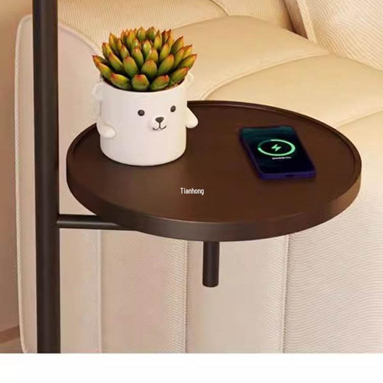 Chinese-Style Floor Lamp with Storage Rack: Living Room, Bedroom, or Study Decor