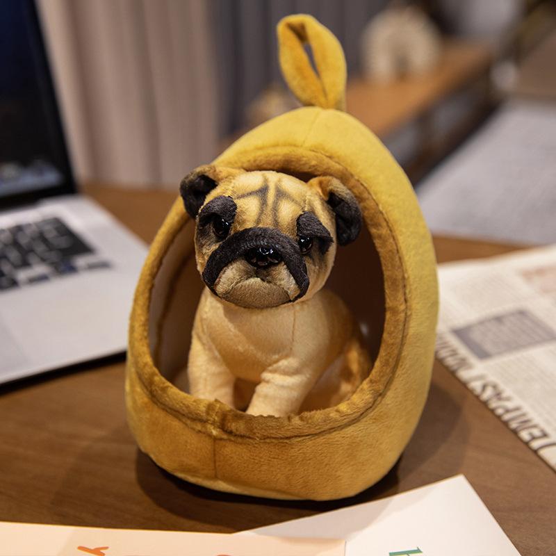 New Creative Simulation Cartoon Toy Doghouse Pendant Plush Unzipped Children's Toys Gift