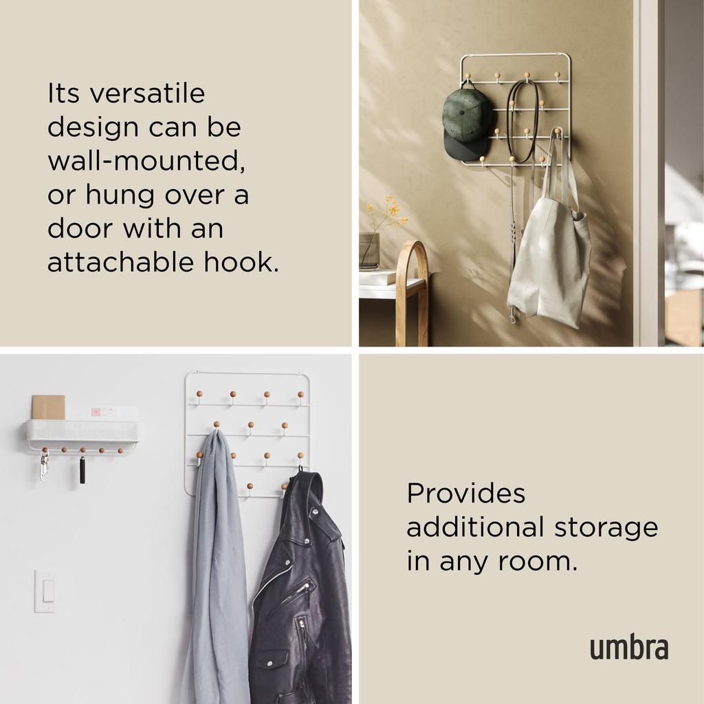 Umbra Door Storage Door ESTIQUE 21004045660 Hook, Hook, Hanger, White,