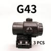 Hot Sale Holographic Red Dot Sight G43/G33 Magnifying Glass Combined Rifle Sight 20mm Guide Rail