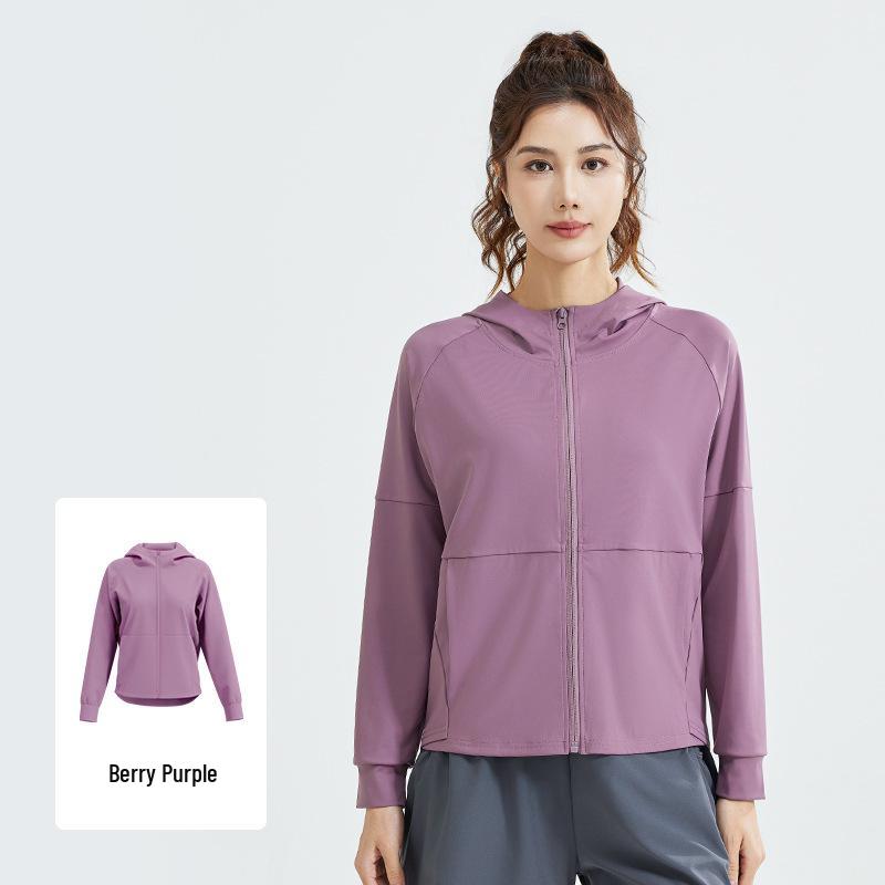 

Кардиган с капюшоном свободного кроя Juyitang, спортивная куртка для йоги и бега Small