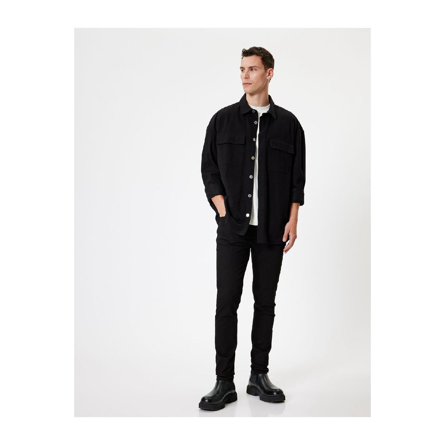 

Standard Waist Skinny Fit Jeans - Michael Jean 31/30 чёрный