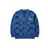 Maglione Cardigan MLB New York Yankees Scollo a V Spalle Cadenti Monopetto Unisex Blu 3AKTM0214-50BLD