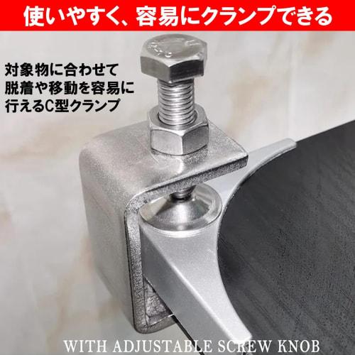 NOELAMOUR Stainless Steel C-Clamps, 30mm Wide, for Woodworking, Gluing, Fixing, Welding, and Slip Prevention (Set of 6)