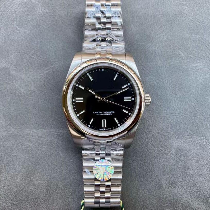 Orologio da uomo Rolex Oyster Perpetual 41mm - Acciaio Inossidabile 316, Luminoso, Impermeabile, Completamente Automatico.