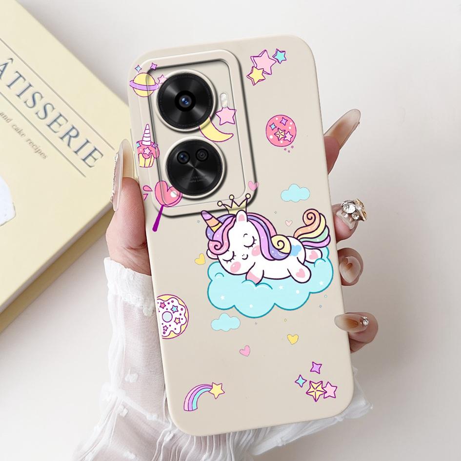 Für Huawei nova 12 SE 2024 Hülle BNE-LX1 Stoßfeste Abdeckung Niedlicher Astronauten-Cartoon Mattes Funda auf Huawei Nova12 SE Quadratischer Schutz
