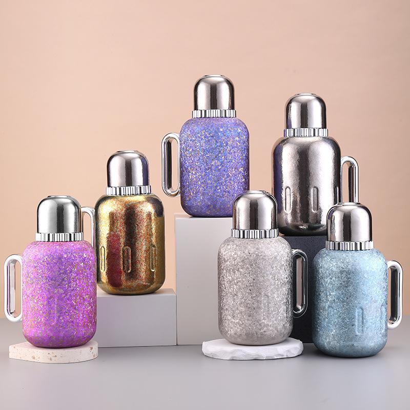 Pure Titanium Outdoor Portable Large-Capacity Tea Thermos with Tea Separation