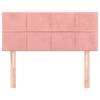 Headboard In Pink 100 X 5 X 78 88 Cm Velvet