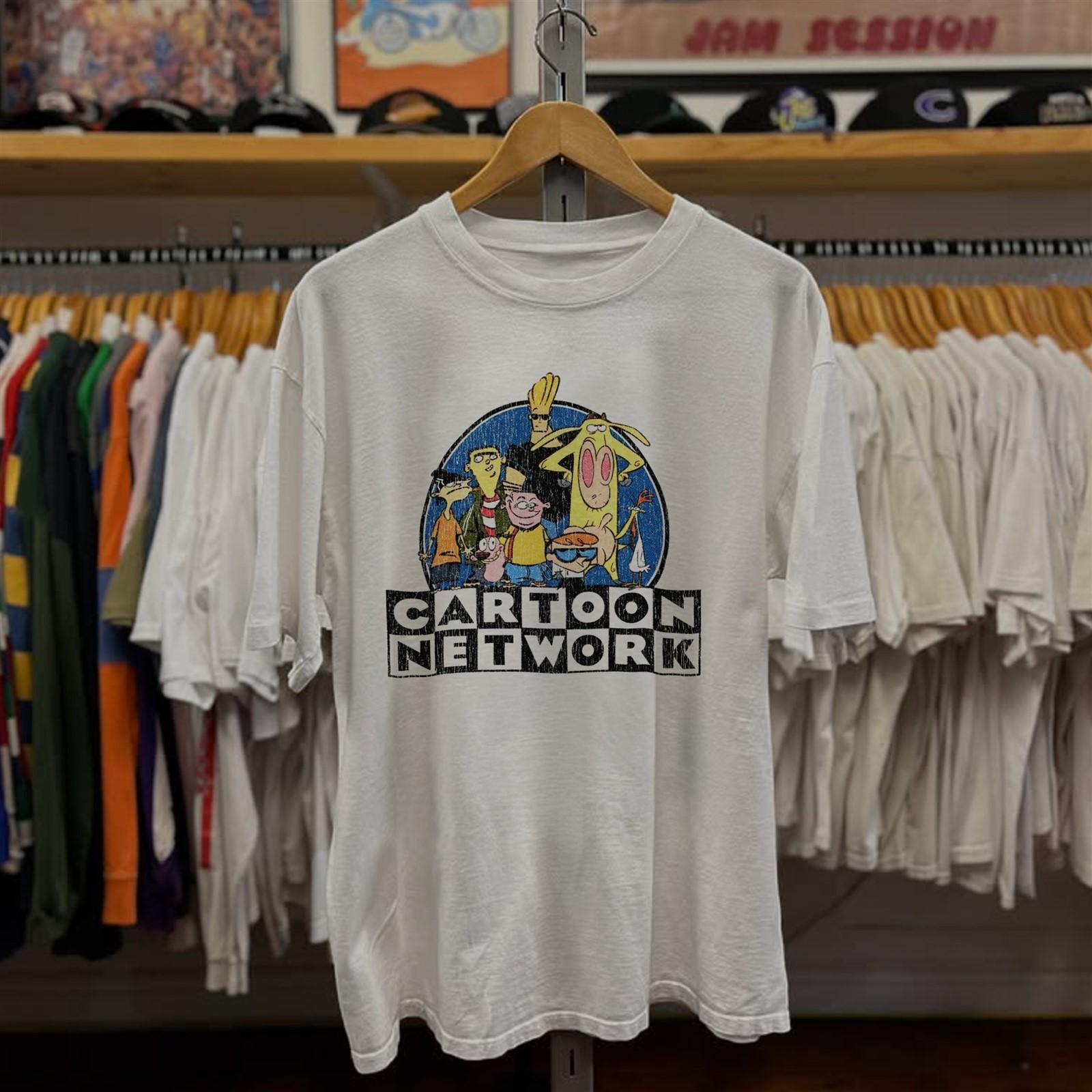 90s Cartoon Network - Aged T-Shirt White S 2XL