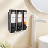 Wall Mounted Soap Dispenser Bathroom Shampoo and Conditioner Shower Gel Dispenser Container Bottle for Bathroom Kitchen Hotel