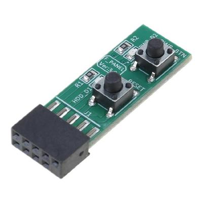 2x5 Pin ResetPower Switches Test Board for Computer Adapter and Connectors Motherboards for All Purpose Use