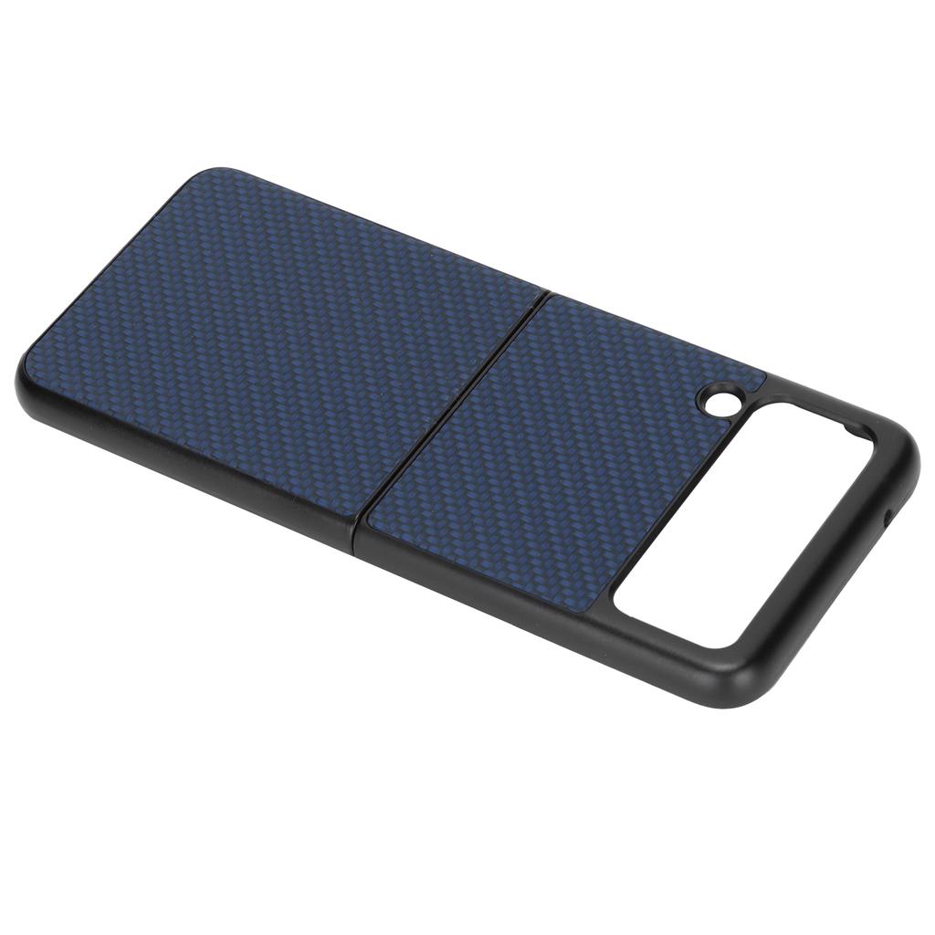 Handyhülle im Carbonfaser-Muster zum Aufklappen für Samsung Galaxy Z Flip 3 Schutzhülle