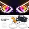 2PCS RGB Cotton LED Angel Eyes Halo Rings 60mm 70mm 80mm LED Headlight Lamps For Car UTV Motorcycle DRL Eyes APP Control 12V 24V