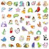 50-100 Cute Small Animal Stickers Kindergarten Students Children Reward Cartoon Animal Avatar Stickers