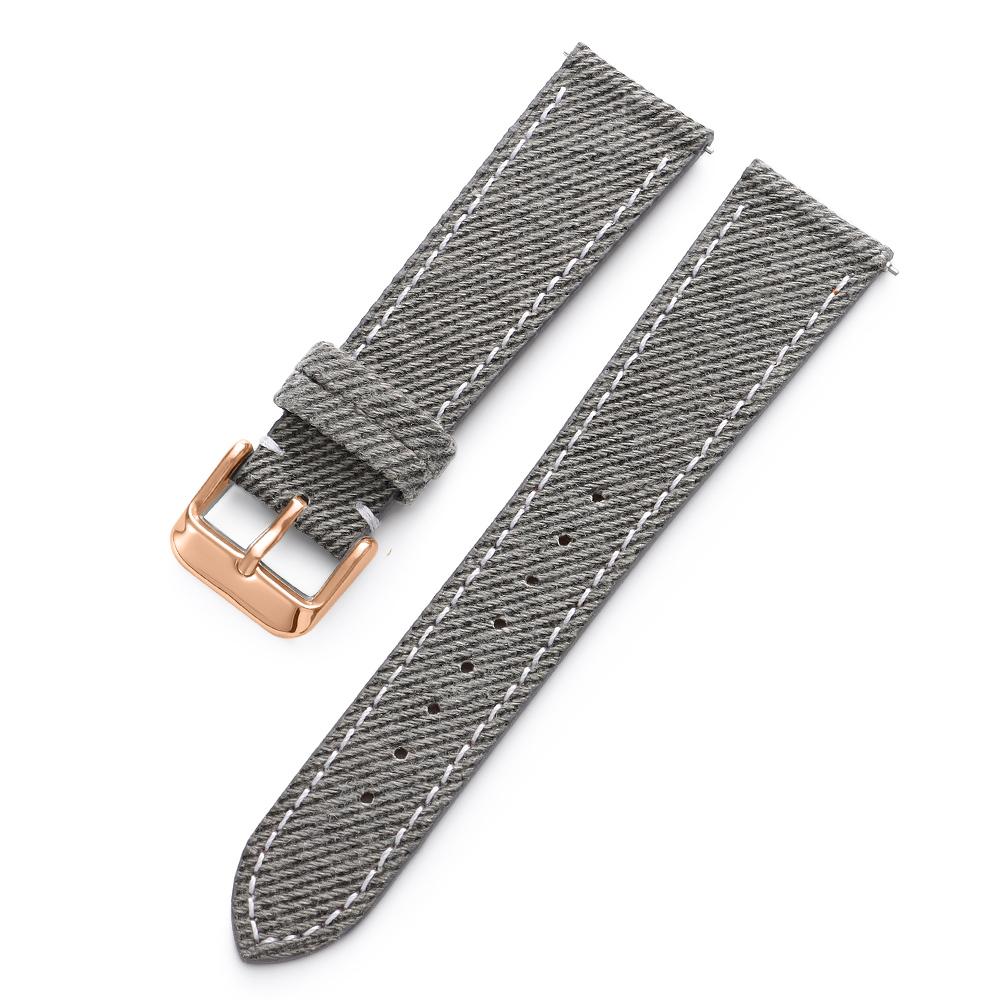 Nylon Leather Watch Band 18mm20mm 22mm Black Gray Brown Canvas Universal Soft Watchband Business for Men Women Watch Accessories