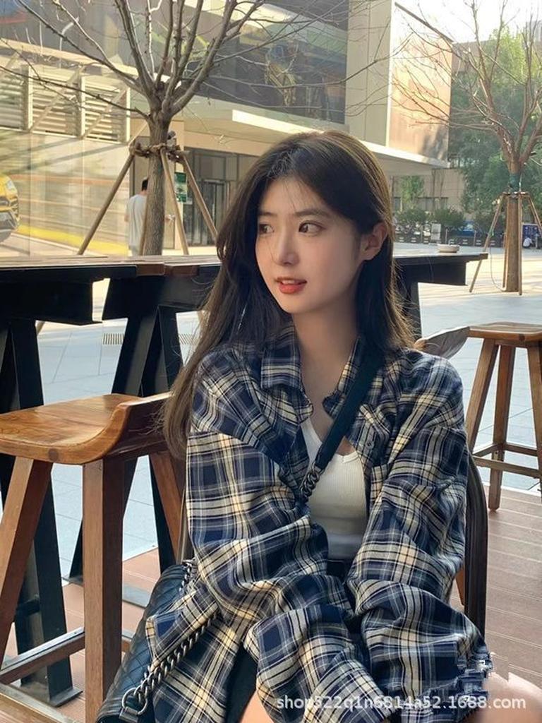 Women's Spring/Autumn Loose Fit Lazy Vintage Long Sleeve Shirt