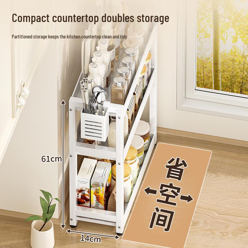 Kitchen Countertop Spice and Sauce Storage Rack