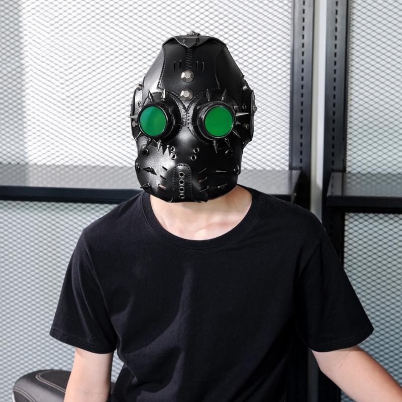 Gothic Steampunk Mask With Breathable Material For Cosplay Enthusiasts Motorcycle Riders Party Punk Style Mask