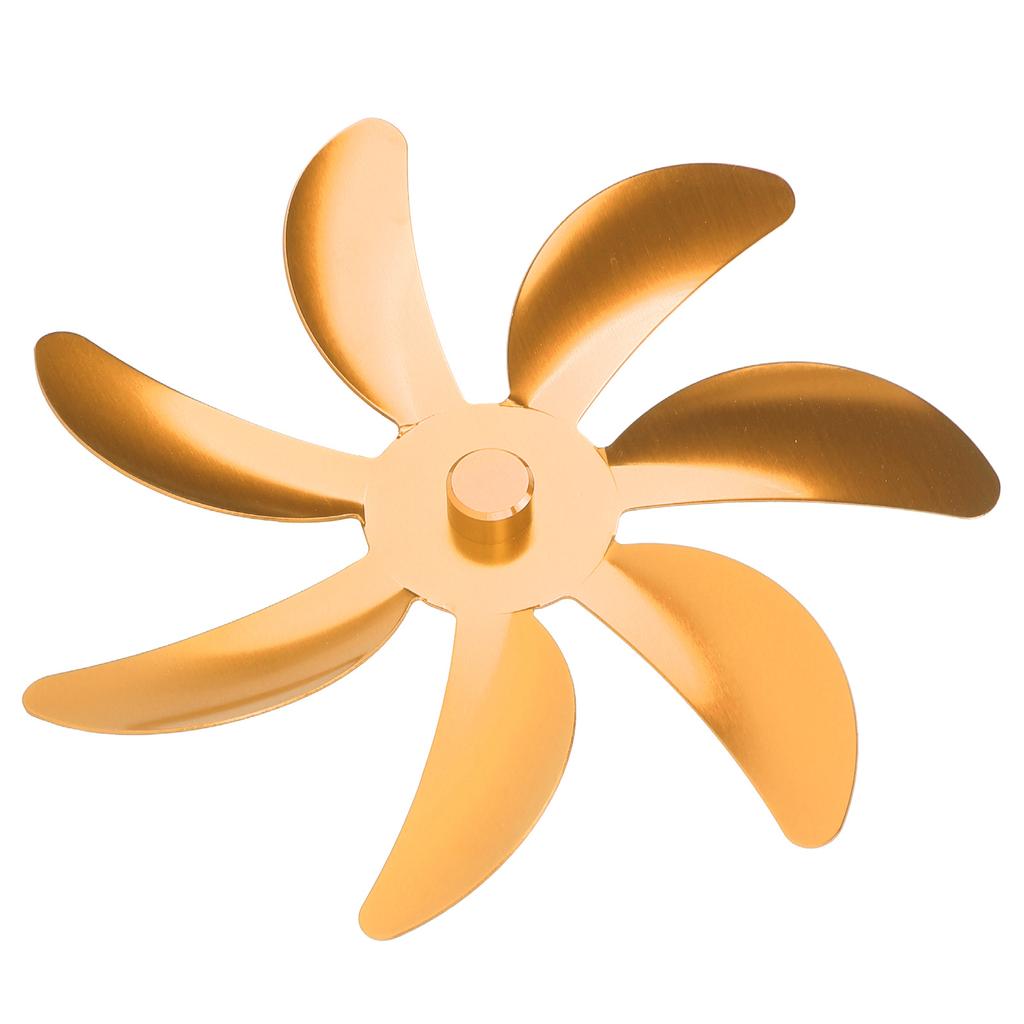 Stove Fan Aluminum Alloy Blade 7 Blades Easy Installation Universal Fireplace Fan Blade Replacement for Fireplace Fan