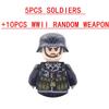 25/50/100ks Vojenské zbraně SWAT Zbraň Dělo Voják Armáda Policejní klobouk Stavebnice Figurka Příslušenství Modelové kostky DIY Hračka