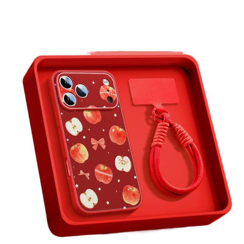 Applicable to Apple 17promax mobile phone case iPhone13 new 16 shell 15plus bracket 14 lambskin