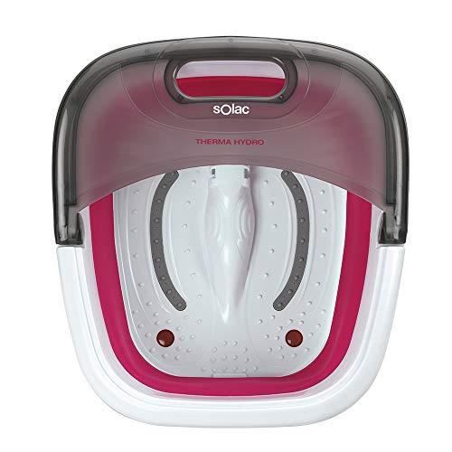 Aspirateur balai - SOLAC - ME7756 - Blanc et Fuchsia - Appareil de Massage Plantaire - Adulte
