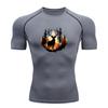 Men's Compression Fitness Sports T-shirt, Vintage Deer Pine
