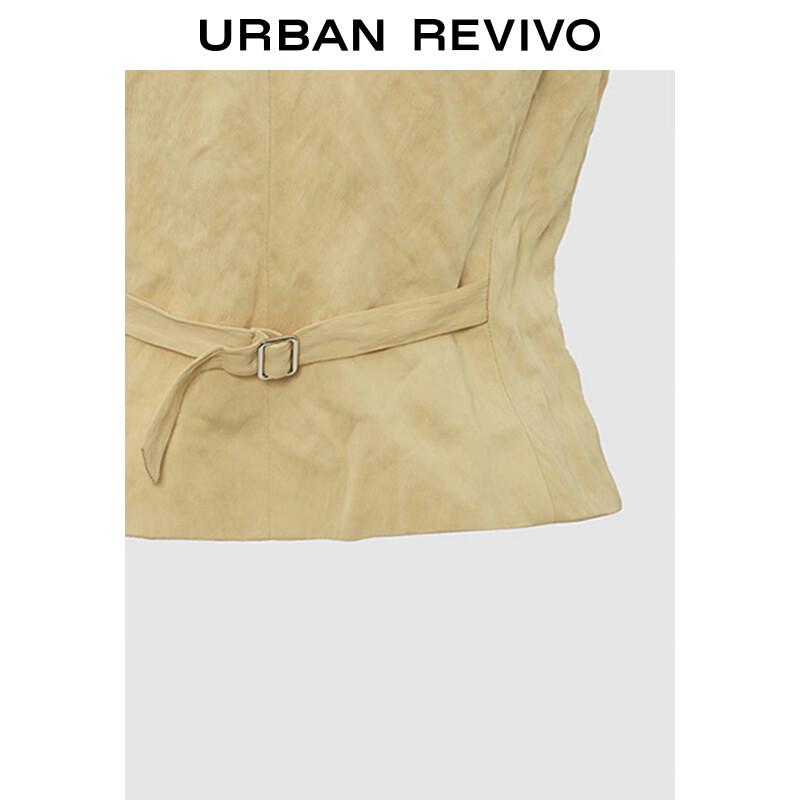 UR2025 Women's Retro V-Neck Button Sleeveless Vest