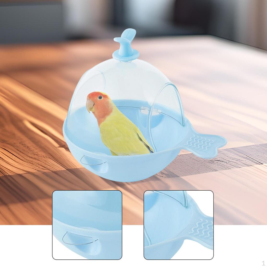 Vogelbadje voor Kooi Badkuip Schoonmaak Huisdierbenodigdheden Draagbare Parkiet Doos Accessoires