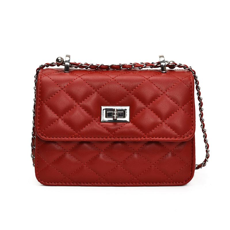 High-end Diamond Embroidery Thread Small Square Bag Women's Bag 2025 New Fashion Temperament Chain Messenger Bag Versatile Shoulder Bag