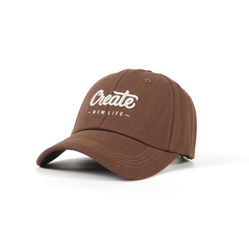 Letter Embroidered Baseball Cap for Women Summer Sunshade Curved Brim Sun Hat Korean Hip Hip Lady Snapback Caps