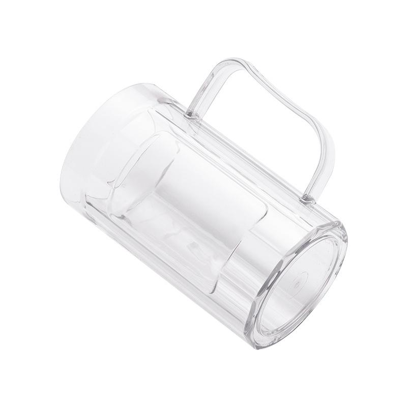 Acrylic Household Drinking Mugs with Handle Suitable for Milk Coffee and Juice