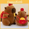Plush Capybara Creative Toy Hat Fries Backpack Stretchable Poseable Gift Kids