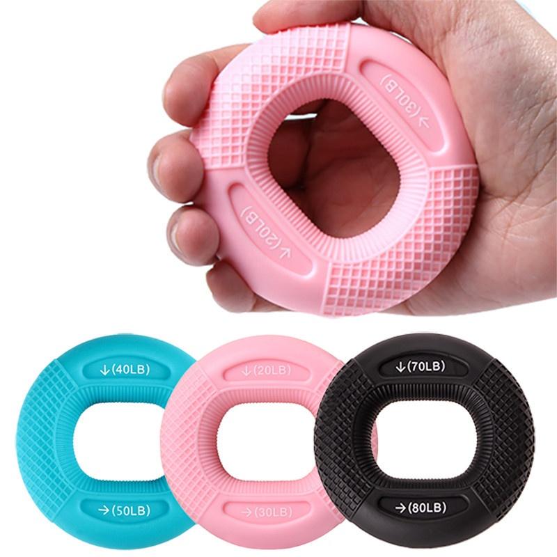 Silikon Verstellbarer Handgriff 20-80Lb Greifring Finger-Unterarm-Trainer Karpalexpander Muskeltraining Übung Fitnessstudio Fitness