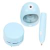 Pencil Sharpene Automatic Blue Small Portable Stationery Set for Clean Desk Sharpen Eliminate Pen