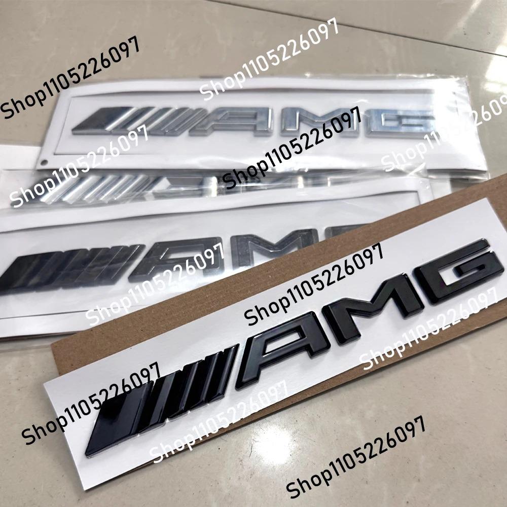 For Mercedes Benz AMG 1pcs 3D Car Rear Trunk emblem Decal Letters Sticker A B C E G CLA W211 W203 W204 W210 W124 accessories QG2