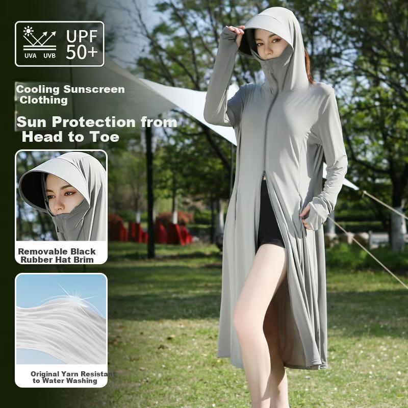 Sonnenschutzkleidung, Frühjahrs- und Sommer-EisSeide Sonnenschutzkleidung, Sonnenschutzkleidungsstück, Hautfreundliche Oberbekleidung