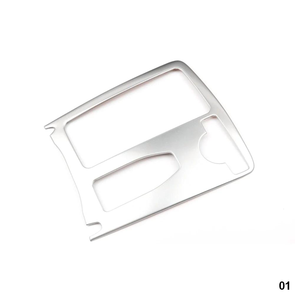 Car Styling Interior Stainless Steel Sticker Water Cup Holder Panel Decoration Trim for Mercedes Benz C Class W204 2008-2014 RHD