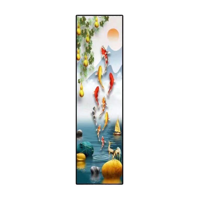 Slim Vertical Self-Adhesive Mural: Elegant Decorative Sticker for Entrance Hall or Corridor
