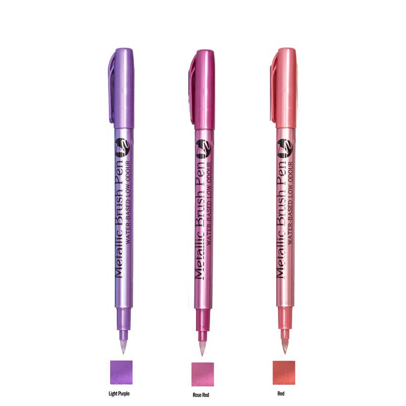Color Metallic Markers Pen Paint Pens for Black Paper Glass Rock Painting Halloween Pumpkin Scrapbook Album