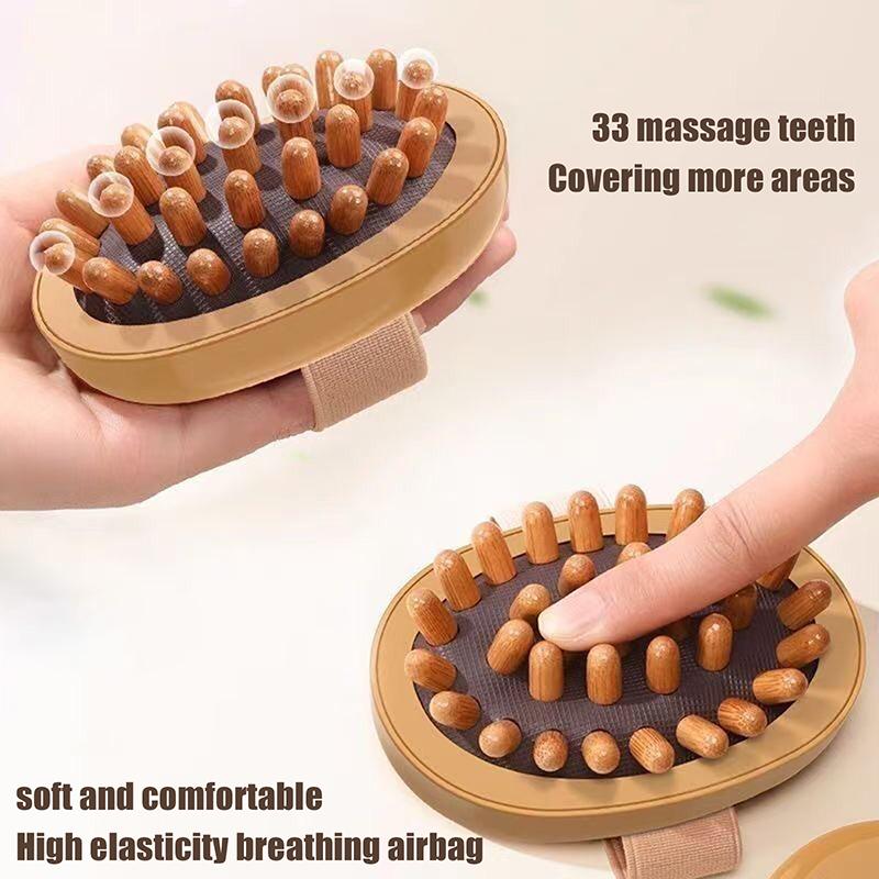 Handheld Wooden Body Massage Brush Anti Cellulite For Legs Belly Body Shaping Dry Skin Brush Portable Muscle Relax Beauty Tool